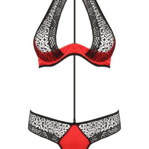 Комплекты Passion Lingerie Scarlet bikini Red, Красный, S/M Pas_Scarlet bikini Red S/M - Passion - Эротические комплекты: лиф и трусики - Купить