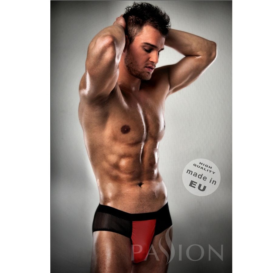 CHILOȚI JOCKSTRAP PASSION NEGRU CU ROȘU